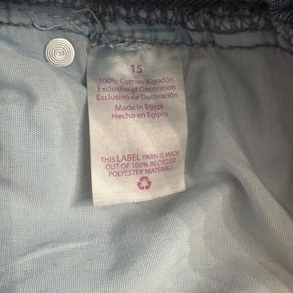 Womens Distressed Patchwork Denim Jeans Embroidered Juniors Size15 No Boundaries - Picture 4 of 13